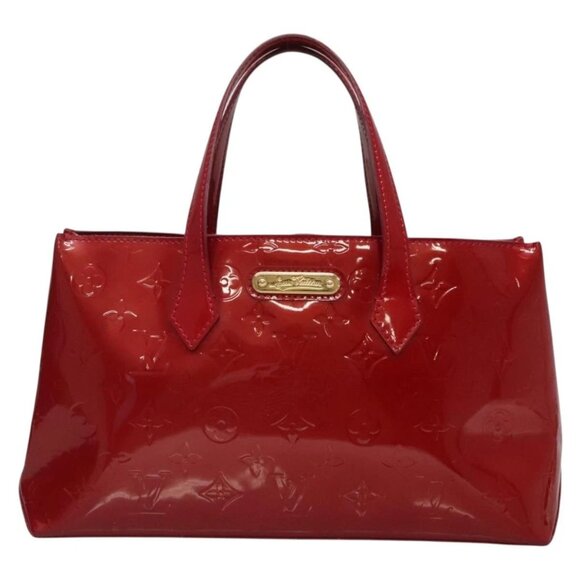 LOUIS VUITTON Monogram Vernis Wilshire PM Bag Pomme D'amour M93642 Auth BA1873 - Picture 3 of 16